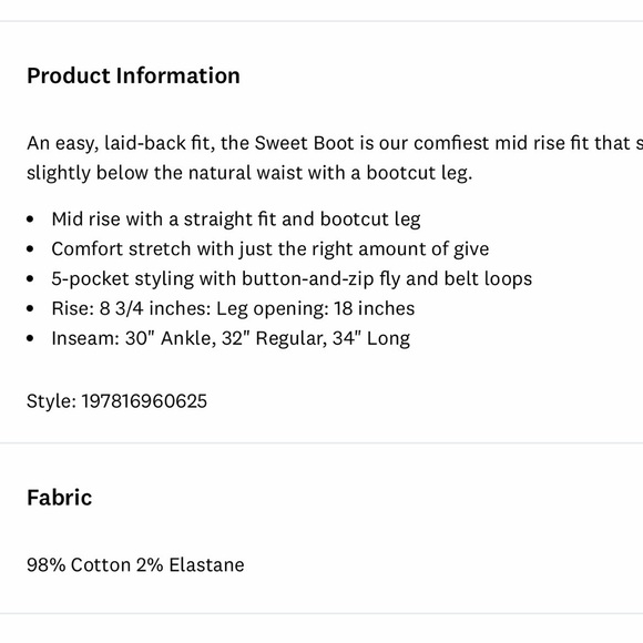 Lucky Brand Mid Rise Corduroy Sweet Boot - Picture 14 of 14